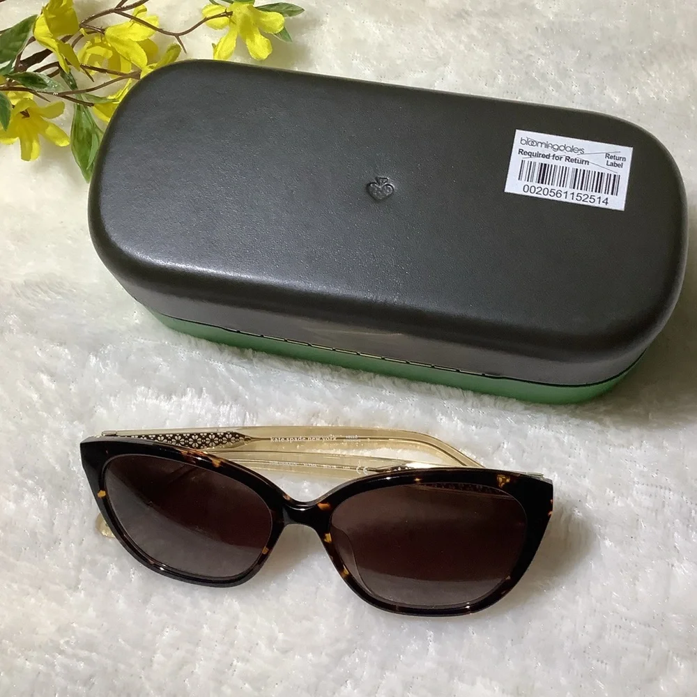 Kate Spade Brown Tortoise Sunglasses - Picture 11 of 11